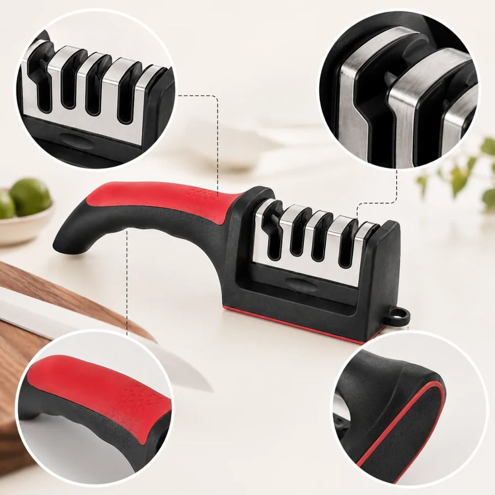 Afilador de Cuchillos 4 en 1 Kivora™ | Afilado Rápido y Preciso